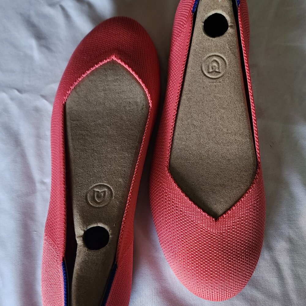 Rothy's Flats (Round Toe): Size 8, Grapefruit - New in Box!